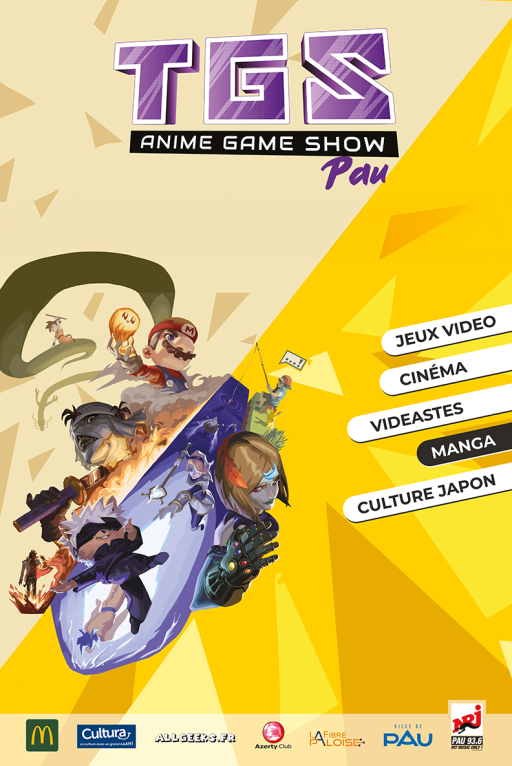 Le week-end du 1er novembre, Anaten sera au TGS de Pau ! Venez échanger avec nous et découvrir nos formations en illustration, édition, narration visuelle et création de jeux vidéo.